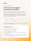 Cancer Care Checklist