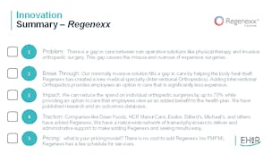 Regenexx video/presentation/materials