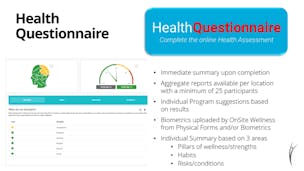 OnSite Wellness LLC video/presentation/materials